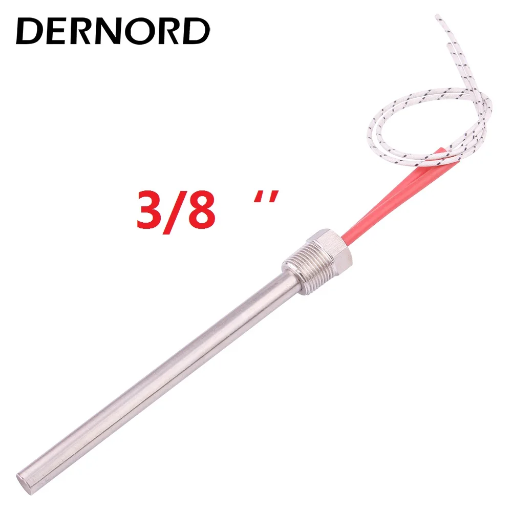 DERNORD 220V Pellet Stove Igniter Hot Rod Heating Tube 10*140/150/170 mm 3/8