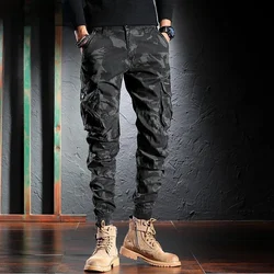 Stylish Camouflage Cargo Pants for Men with Jogging and Casual Design Slim Fit Mens Work Tactical Tracksuit Trousers Plus Size