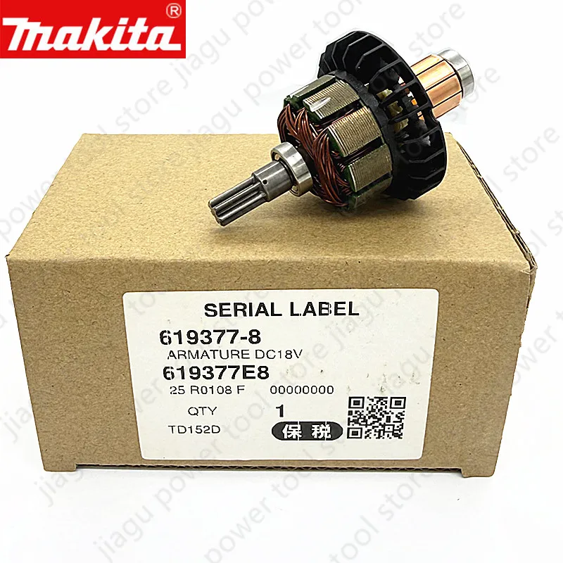 Makita DC 18V Armature Rotor 619377-8 for DTD152 TD152D DTD152RME BTD152 XDT11 Electric tool accessories