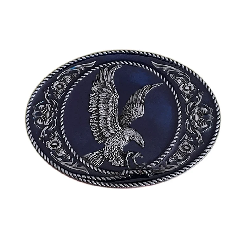 Zinc alloy flying eagle belt buckle in Western style