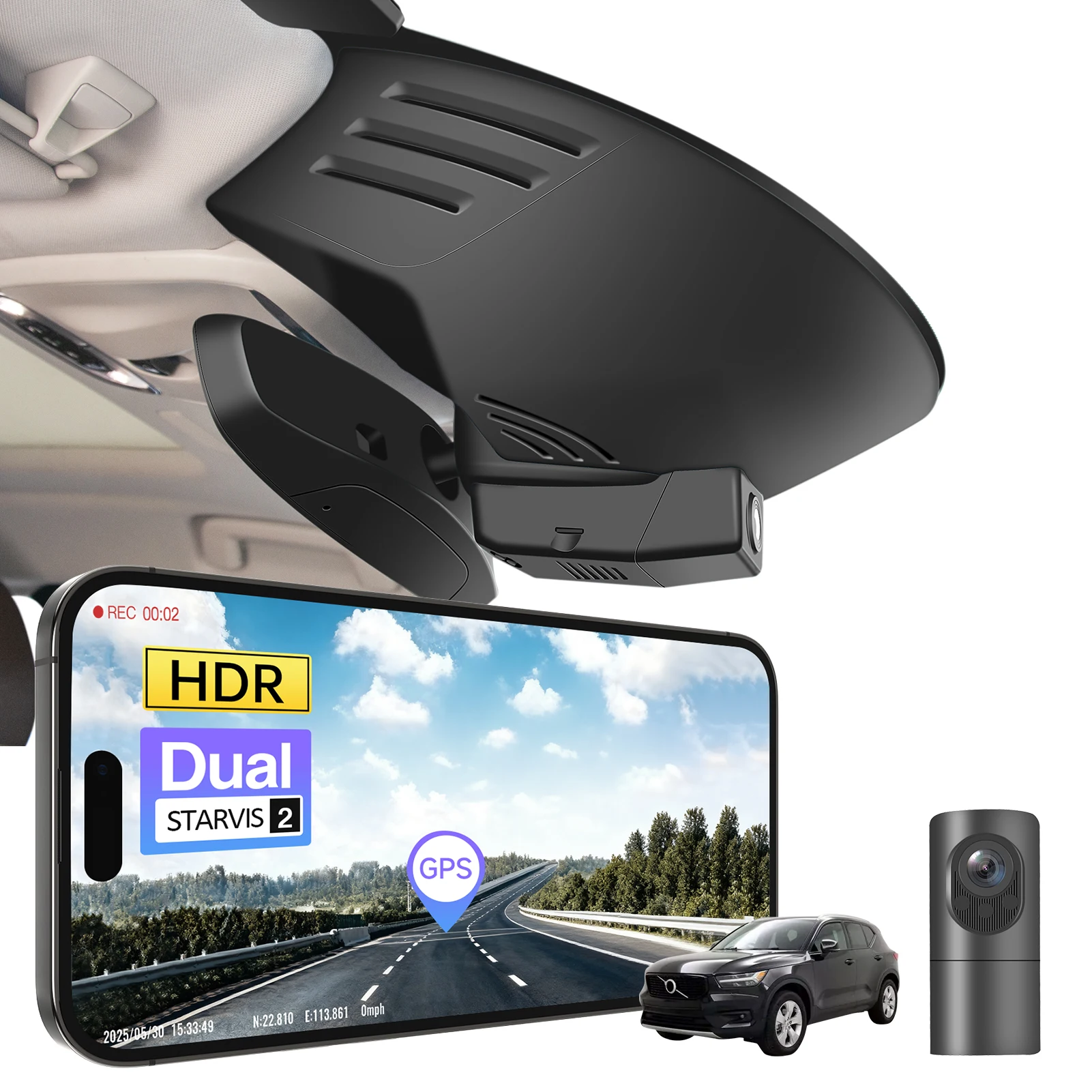 Dash Cam 4K Sony Starvis - Cámara para Auto Mangoal STARVIS 2