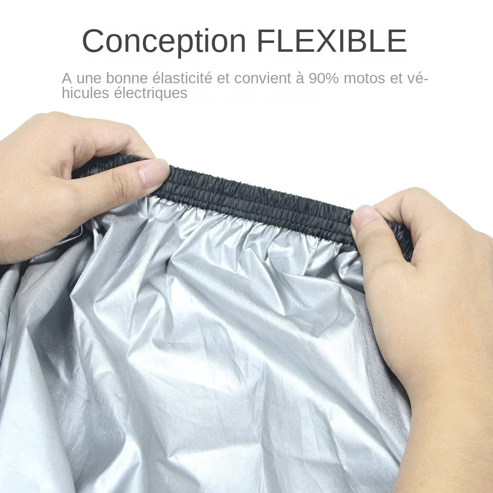 Funda Impermeable con Protección UV para Motocicleta, Cubierta para Escúter, Accesorio para Interior y Exterior, Tejido 190T Resistente al Desgaste