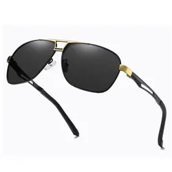 2024 New Fashion Photochromic Sunglasses Men Retro Polarized Driving Sun Glasses Luxury Brand Men's TAC Lens Goggle UV400