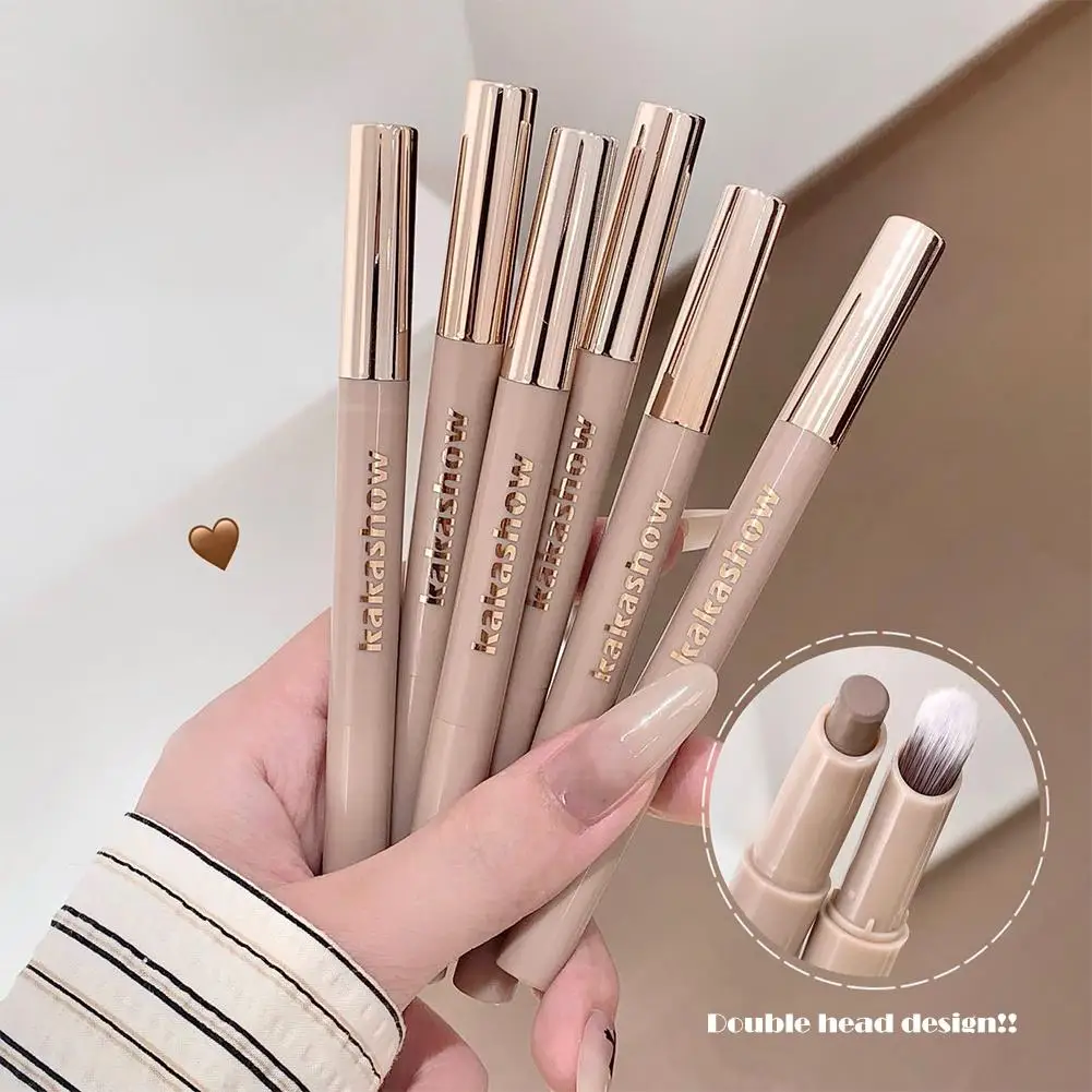 2026 New Nose Shadow Contour Pen With Sumdge Brush Naturally 3D And Brightening Contouring Stick Cream-Textured Nose Shadow Pen