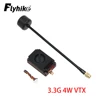 RUSHFPV 3.3G 4W VTX IRC Tramp プロトコル 7-30V ビデオトランスミッター & 3.3GHz メガネ VRX モジュールをサポート RC FPV ドローン用 1