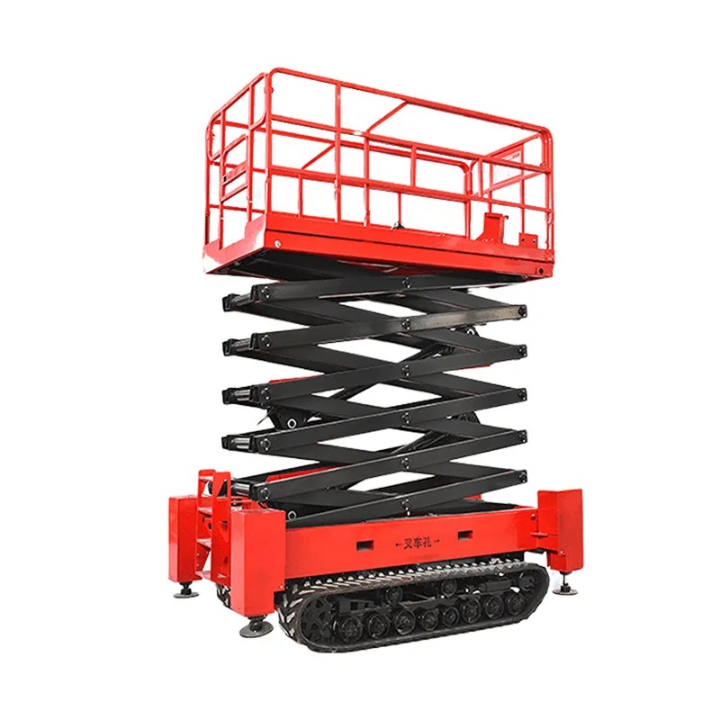 Fully self-propelled crawler lift electric hydraulic lifting platform