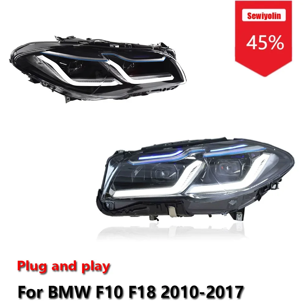

Sewiyolin Car LED Headlight Accessories For BMW F10 F18 2010-2017 DRL Brake Turn Signal Lamp Plug and Play
