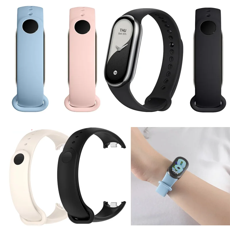 Official Sport Watch band For Xiaomi Mi band 10-NFC Strap Replacement miband10 Bracelet silicone smart mi band 9-8 Accessories