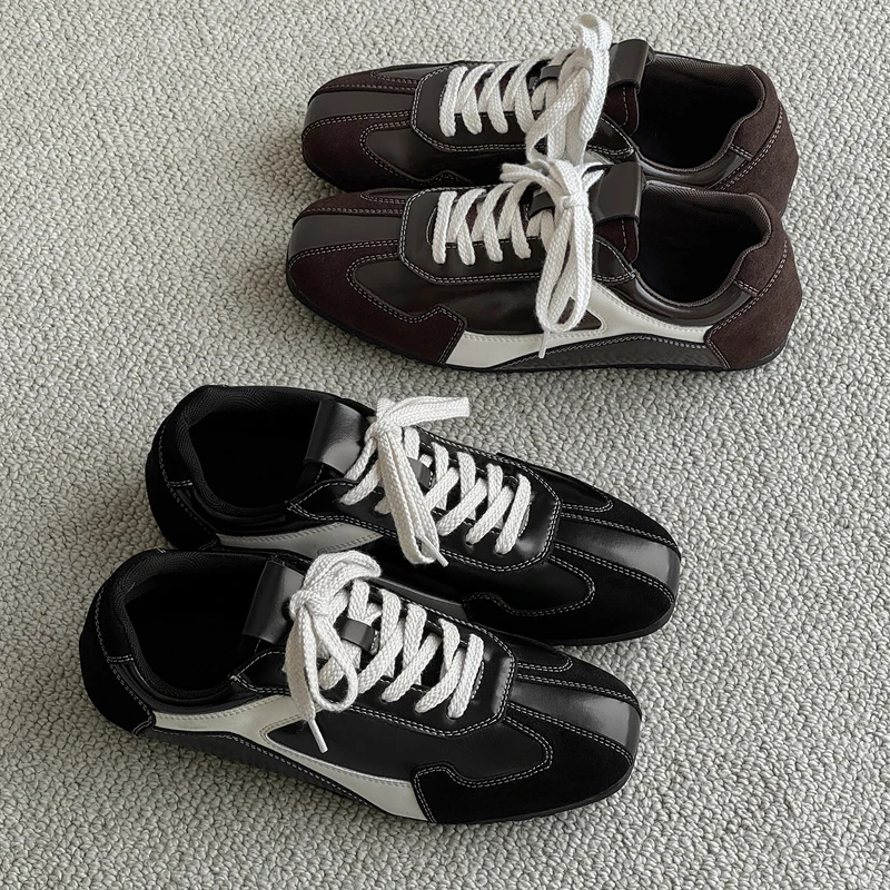 Vintage Old Money Style Men Sneakers 2026 Spring Autumn New Arrival Versatile Daily Wear Soft Comfort Casual Sports Trainers
