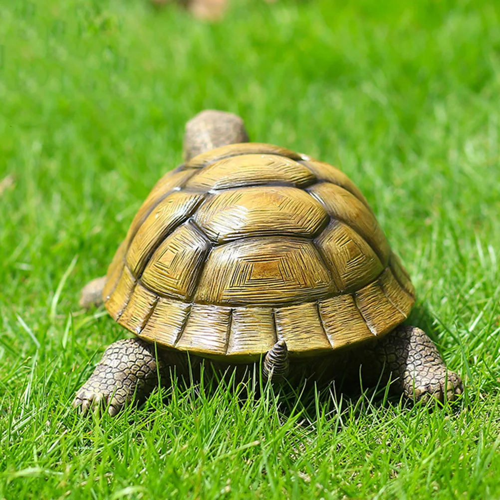 

Resin Tortoise Decor Outdoor Garden Adornment Waterproof Yard Sculpture Lawn Animal Ornament Resin Outdoor Decor
