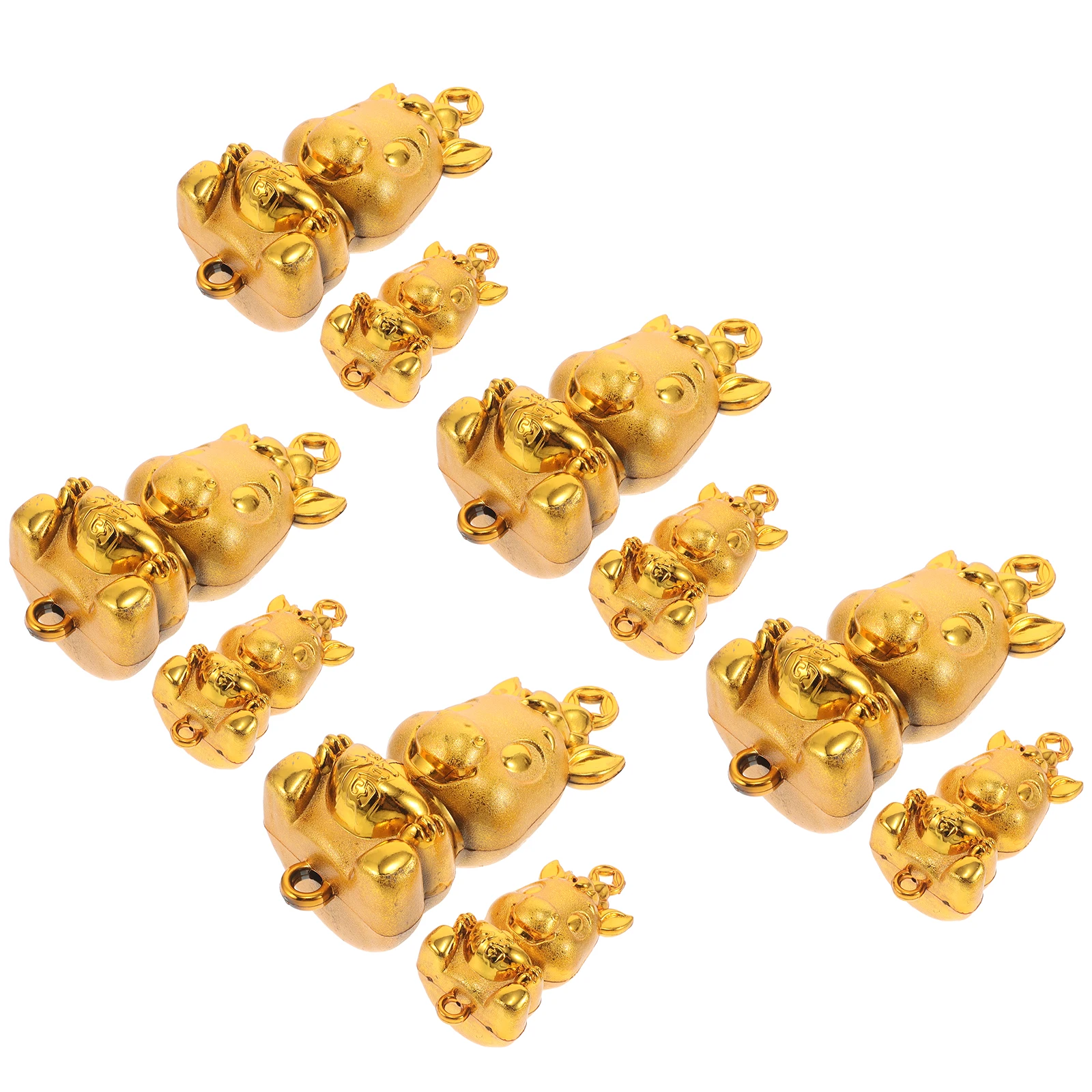 

10pcs Year Of The Horse Hanging Pendants 2026 Chinese New Year Ornament Vintage Animal Pendant For Spring Festival Decor