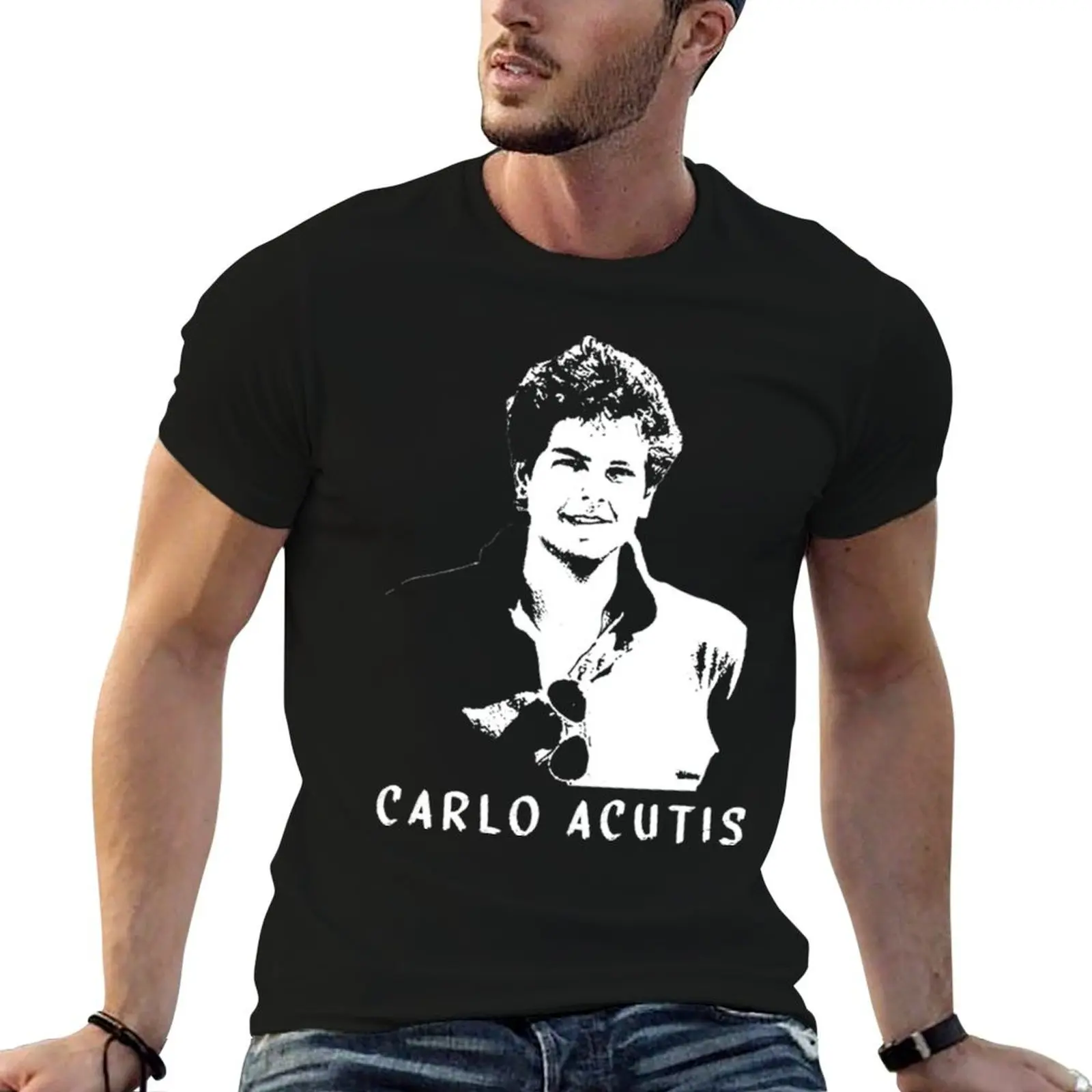Blessed Carlo Acutis T-Shirt Fashion Print Casual Short Sleeve
