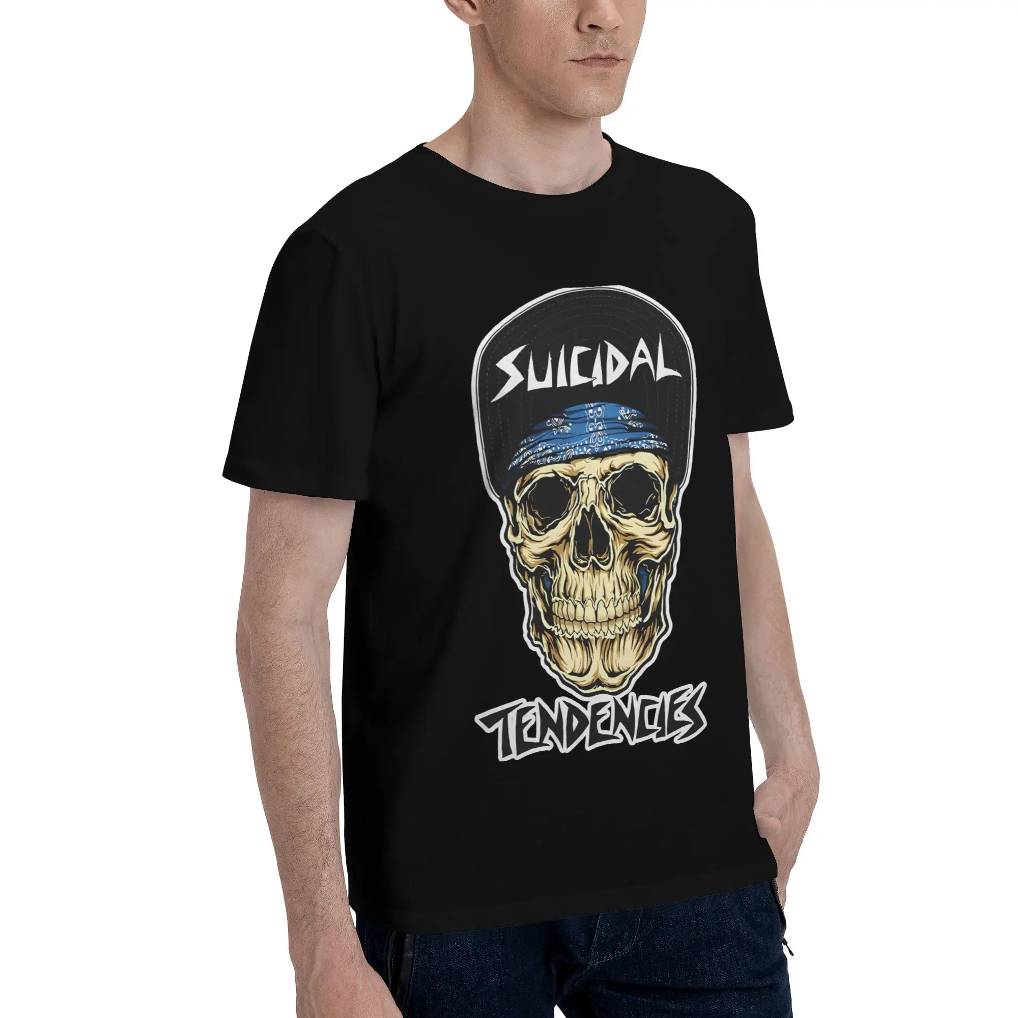 Best Tendencies Art Graphic 100% Cotton T-Shirt Suicidal Tendencies Tees Tops For Men