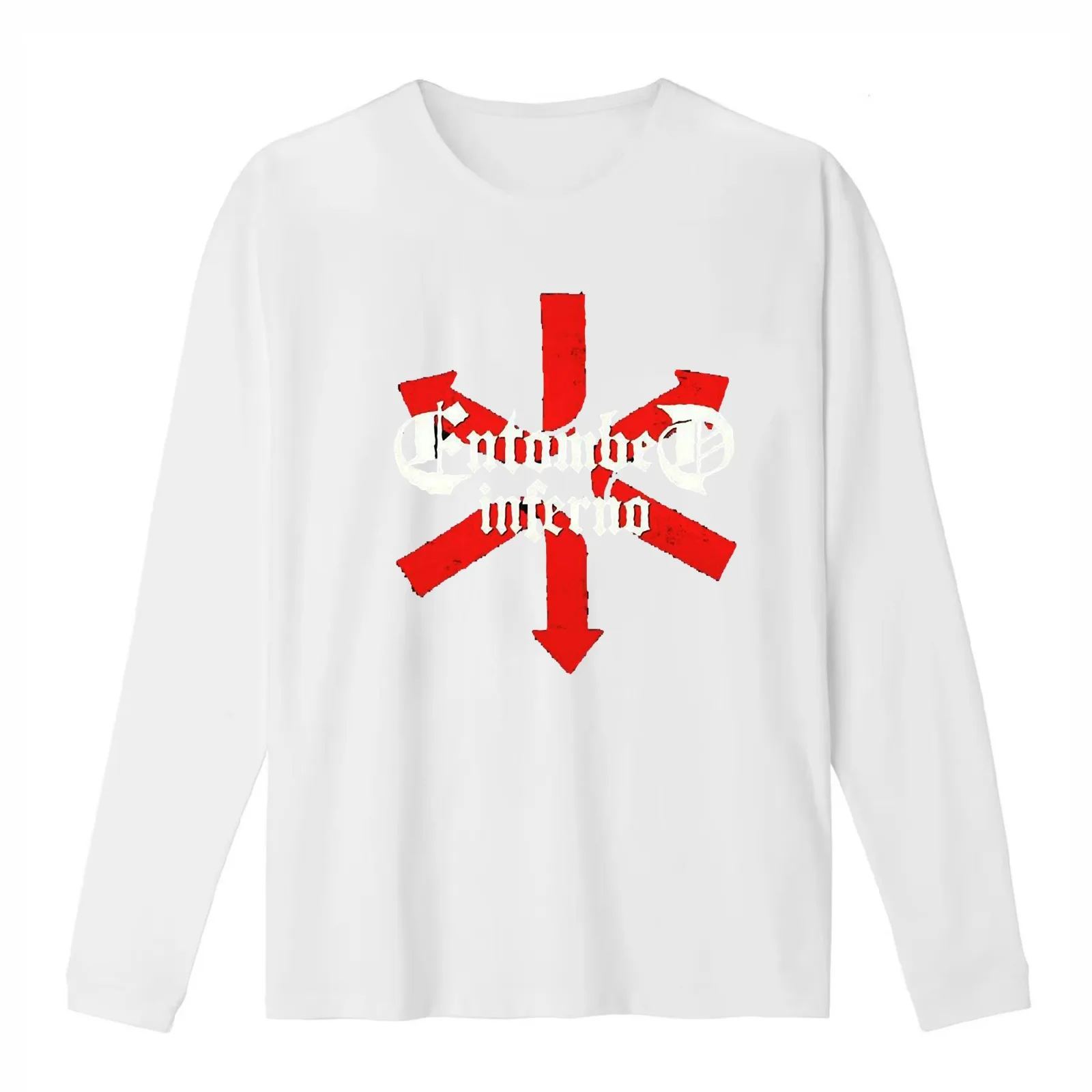 Entombed inferno T-Shirt Summer Casual Cotton Tee Oversized Streetwear Tops Vintage Graphic Print Loose Fit Short Sleeve