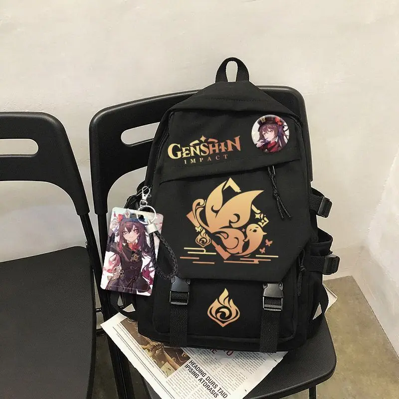 Genshin Impact Klee Paimon Same Style School Bag Lightweight Large Capacity Anime Casual Backpack Student ANI