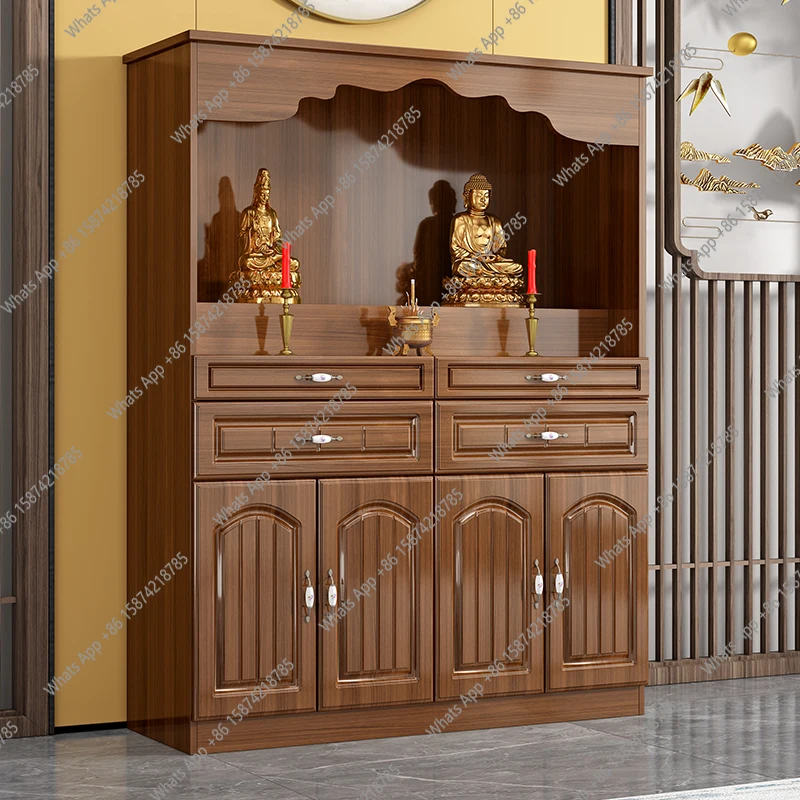 

Buddhist shrine shrine cabinet offering table Guanyin Bodhisattva Guan Gong shrine household living room Buddha statue stand