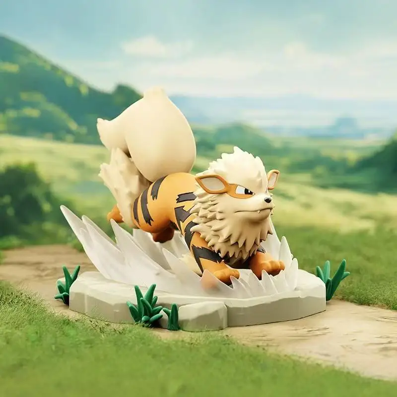 Pok é mon CHARIZARD LAPRAS ARCANINE DRAGONITE سلسلة وقت المعركة المشهد الحلي لعب الأطفال اليدوية هدايا عيد الميلاد دمية