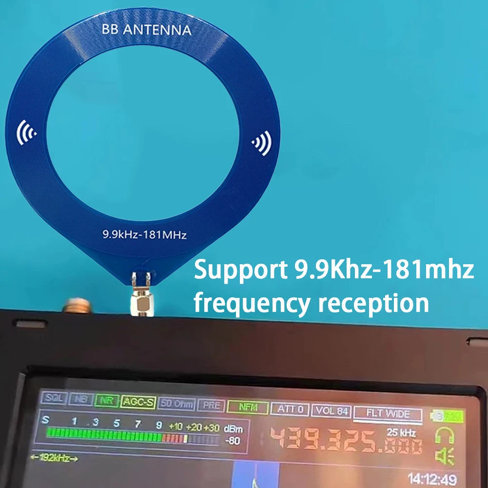 1-5pc for Malachite SDR Receiver TEF6686 Receiver Mini Circle Antenna at MW/SW Looping Antenna 9.9khz-181mhz SMA Interface Donut