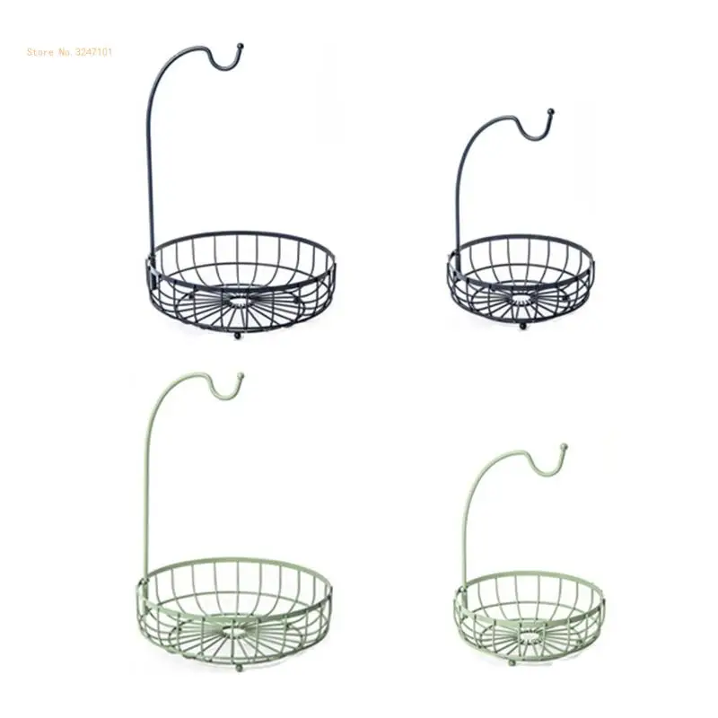 Fruit Basket Banana Hanger Kitchen Basket Container Vegetable Storage Bowl Rack Dropship