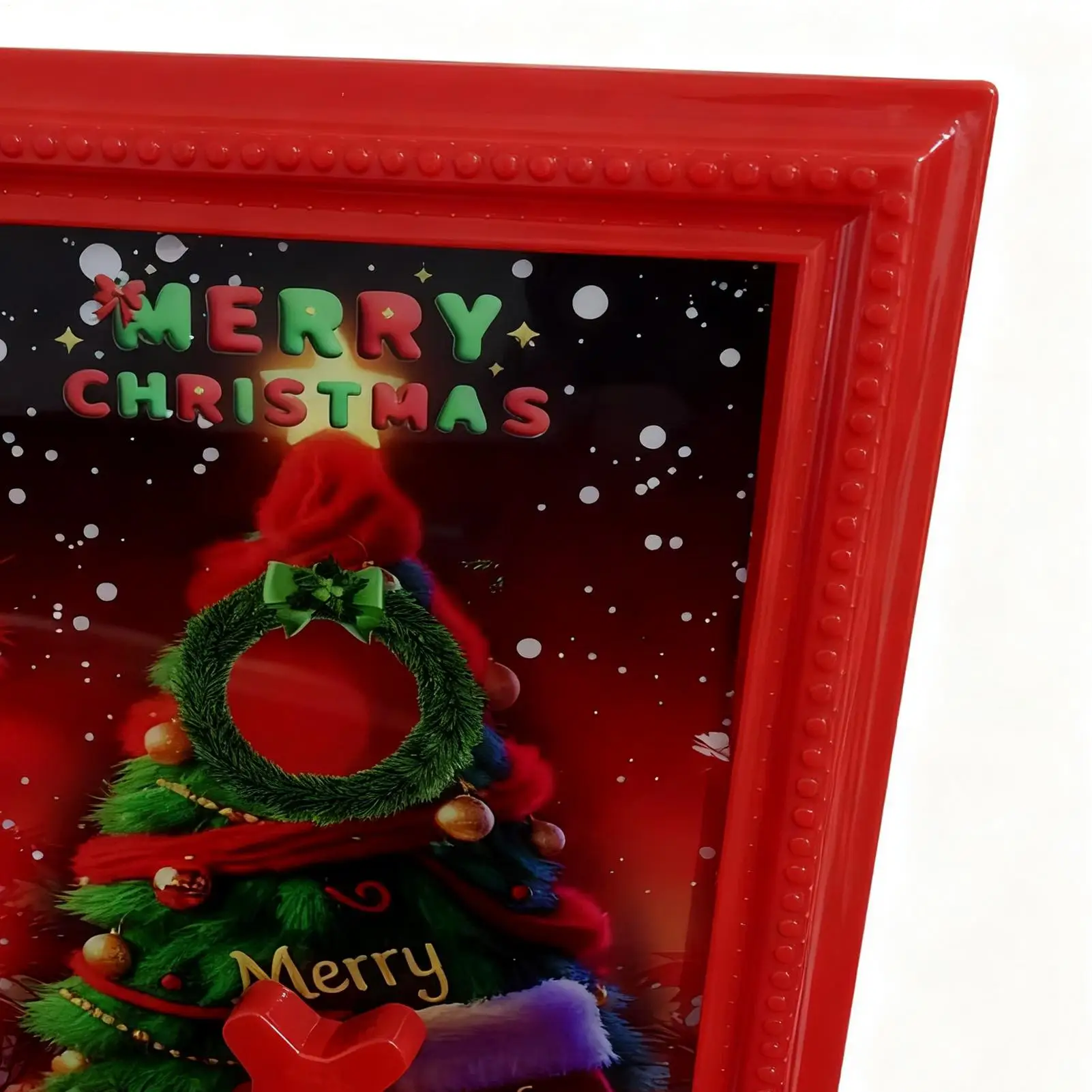 Frame Candy Dispenser Christmas Organizer Storage Rack Christmas Candy Box Dispenser Photo Frame For Vending Bean Cereal Home