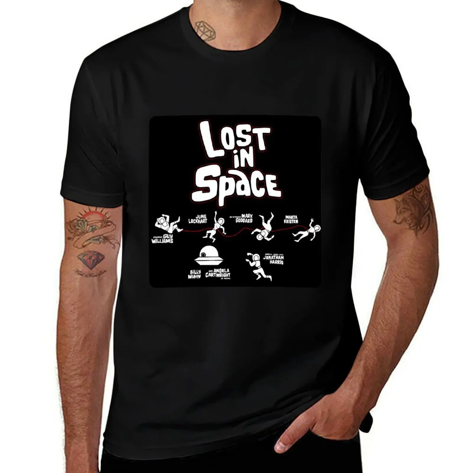Lost in space T-Shirt Retro Graphic Print T-Shirt