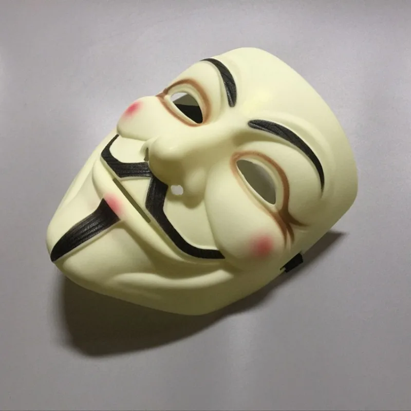 1pc 1Pcs/set  Halloween Party Mask V for Vendetta Mask Bape Full Face Mask Anonymous Guy Fawkes Fancy Dress Adult Costume