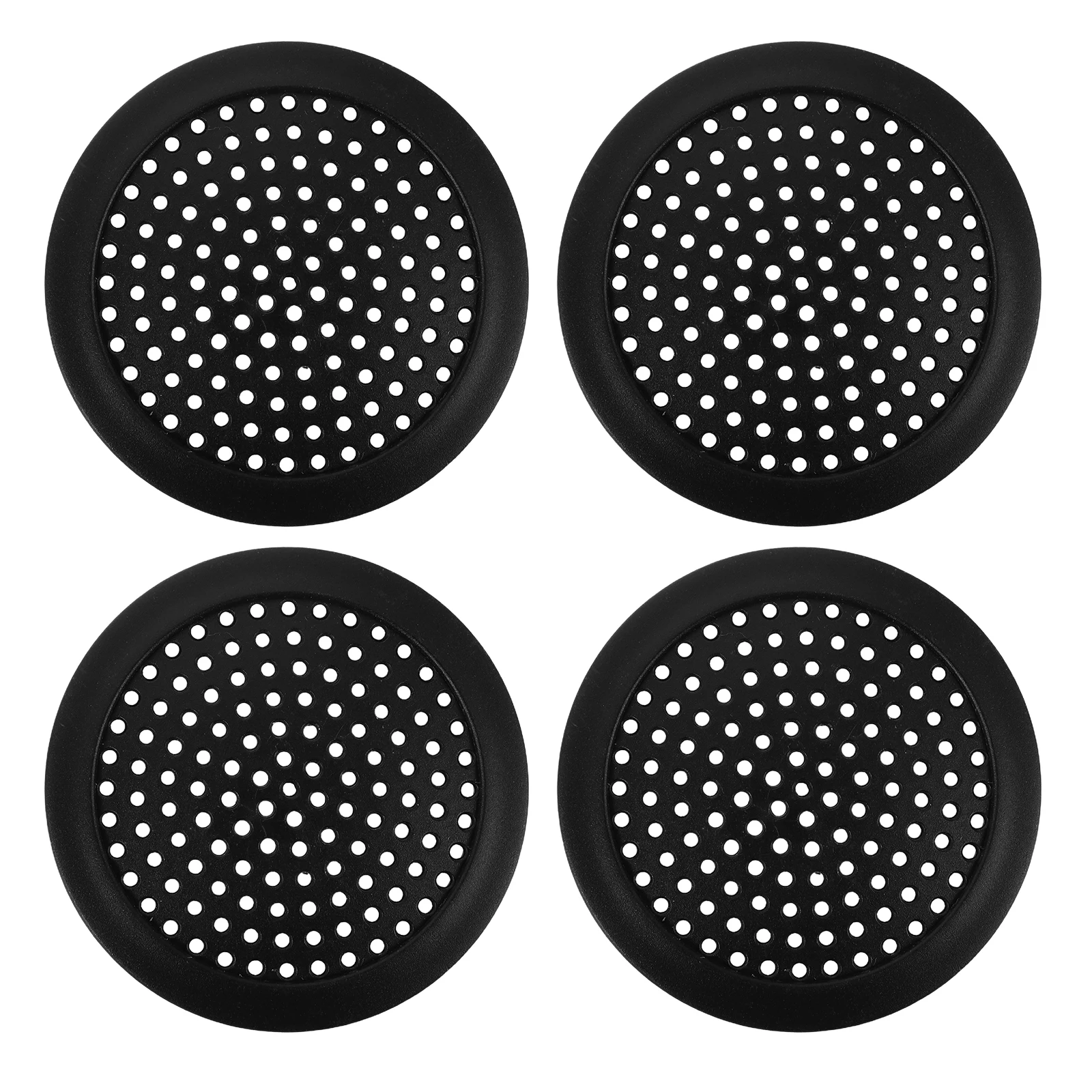 

4Pcs Car Speaker Grille Covers Bass Horn Protection Black Round Mesh Tweeter Audio System Enhancement Speaker Protector