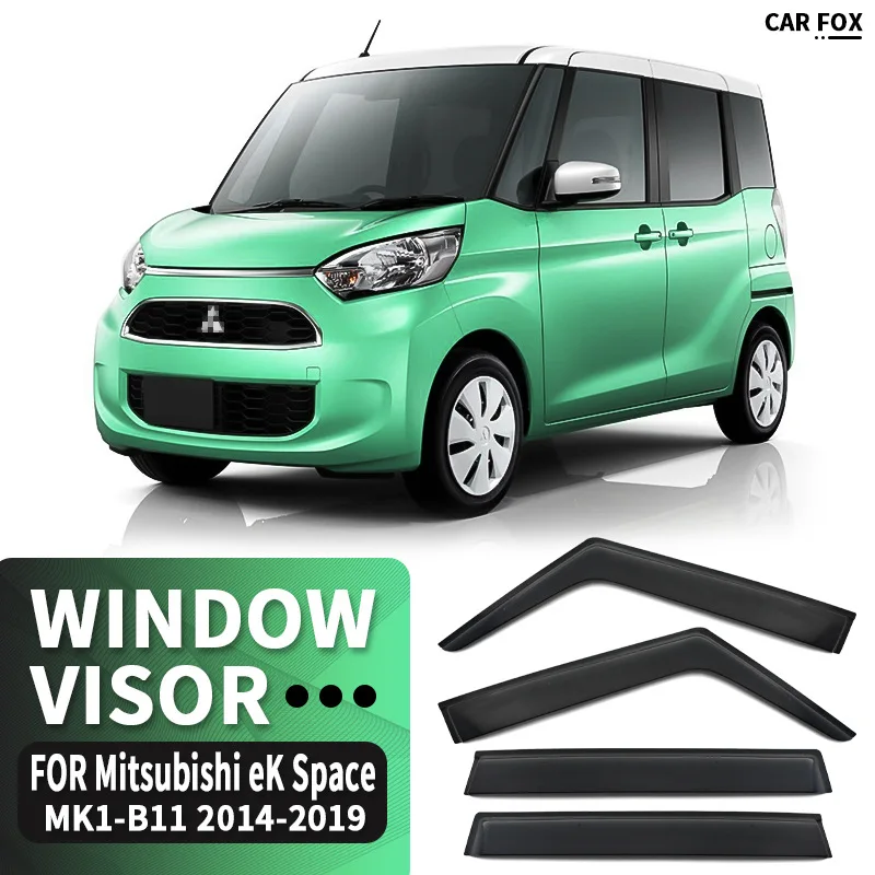 

Для Mitsubishi eK Space: Дефлекторы окон, навесы-козырьки, защита от дождя и солнца для боковых окон, аксессуары для стайлинга автомобиля