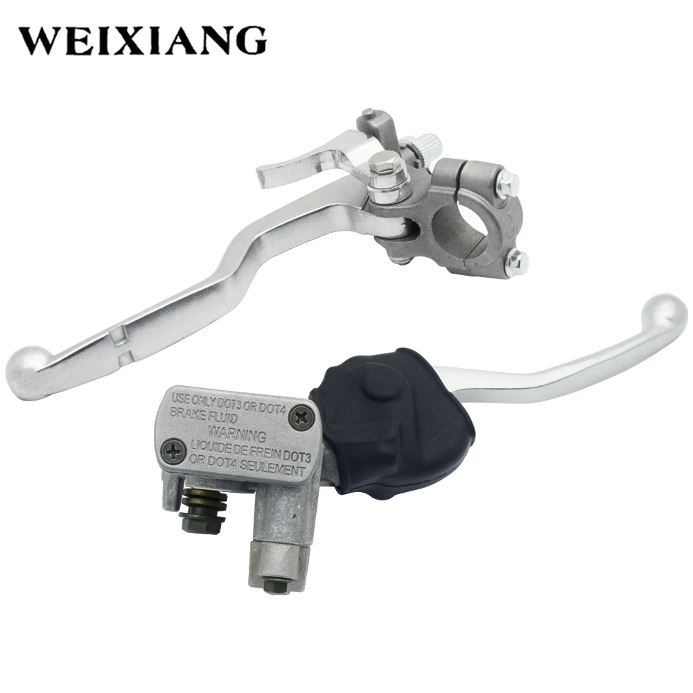 Motocyklowa pompa hamulcowa hydraulicznego Cylinder główny Czarny Lewy Prawy Dźwignia hamulca tarczowego Do HONDA CRF250R/X CRF 450R/X CR125R/CR250R