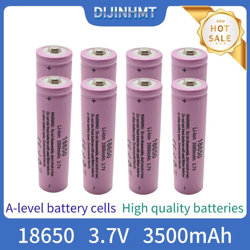 2024 New 18650 3.7V 3400mAh Rechargeable Battery for Flashlight Torch Headlamp Li-ion Rechargeable  Drop A-grade battery cell