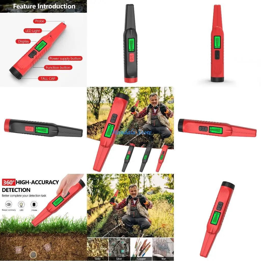 

U2JC Metal Detector 6CM Depth Detection Small Vibration Alerts For Field Exploration