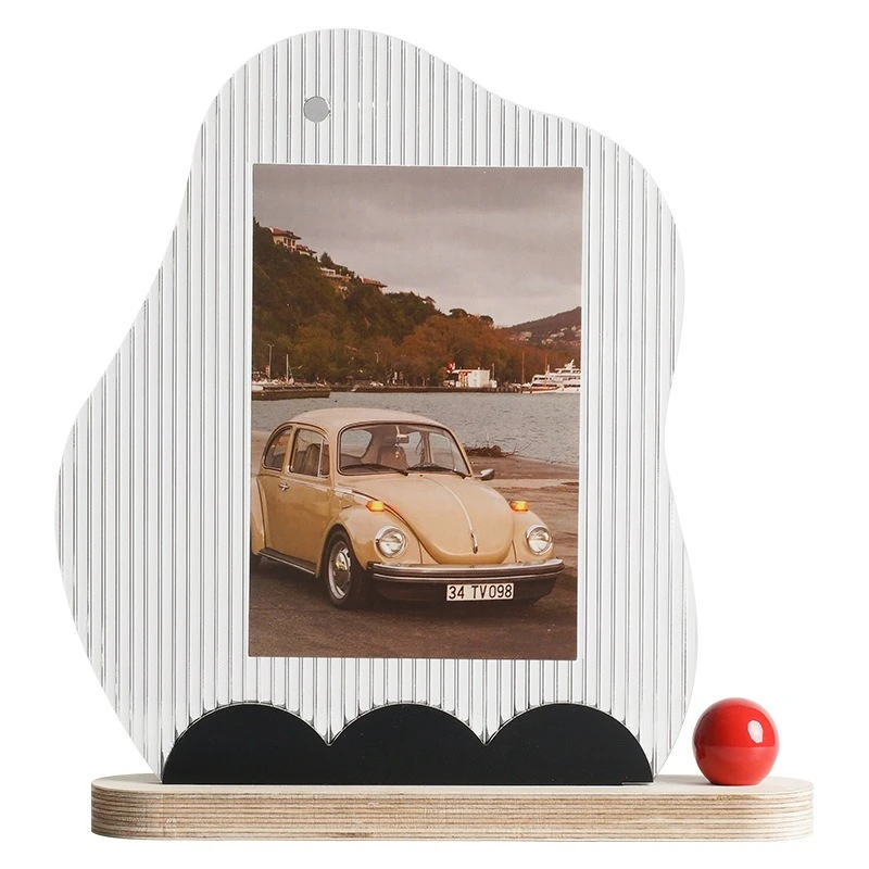 Quasi-desktop creative photo frame ornament, home entrance bedroom clock
