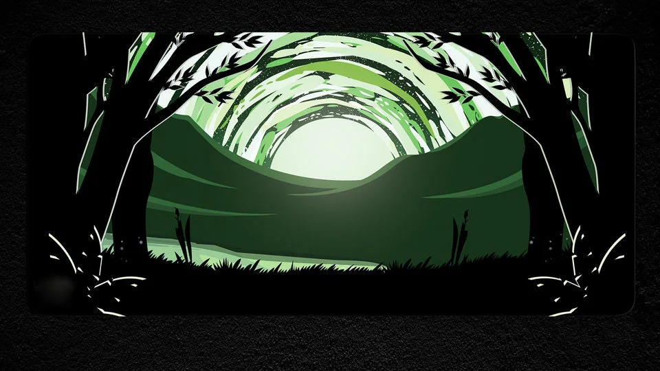 

Коврики для стола с лесным зеленым узором, украшение для офиса, аксессуар для рабочего пространства, домашний офис, уникальный подарок для нее, современный настольный коврик