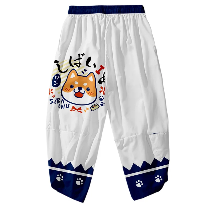 Harajuku Shiba Inu 3D Digital Printing Kawaii Jogger Pants Men Women Elastic Waist Sweatpants Akita Dog Streetwear Trousers