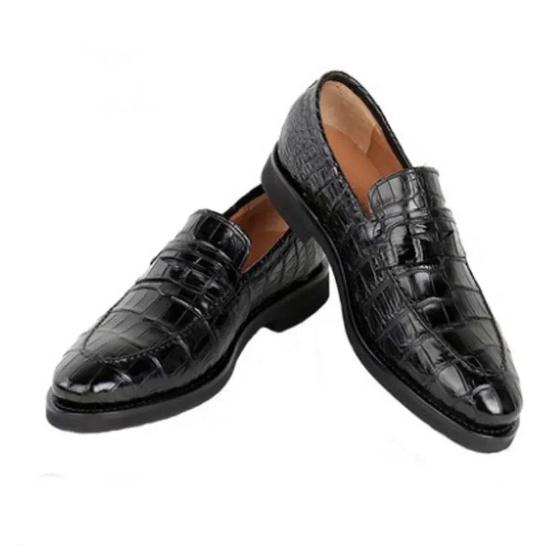 weitasi crocodile shoes  Pure manual  business  leisure  fashion   atmosphere  male  crocodile leather shoes