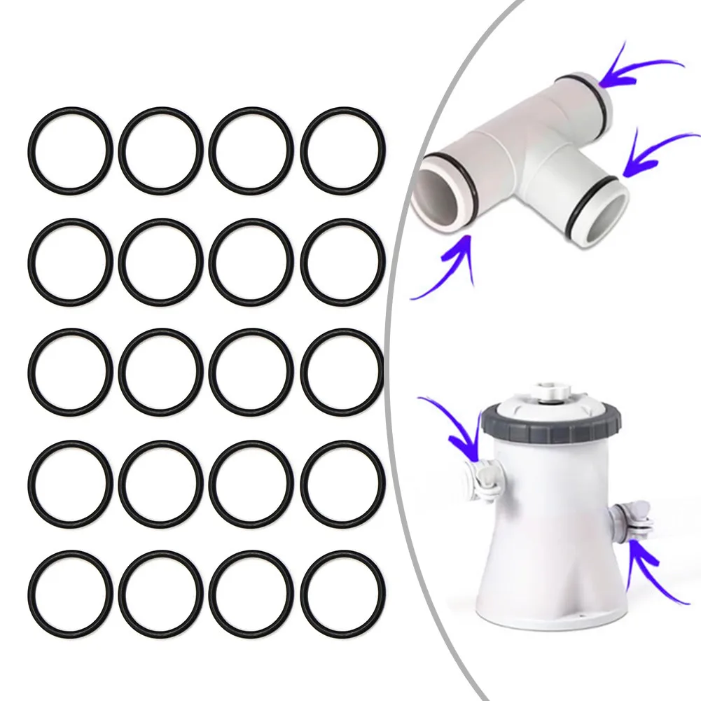 Kit de juntas tóricas 10134, arandelas de goma para bombas de filtro Intex para conexión de manguera de 1-1/4 pulgadas, junta de repuesto, accesorios para piscina