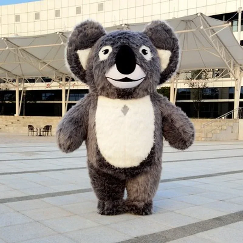 

Koala Inflatable Costume Mascot Halloween For Cosplay Party Lovely Fancy Dress Plush Koala Customize For Adult Suit no battery