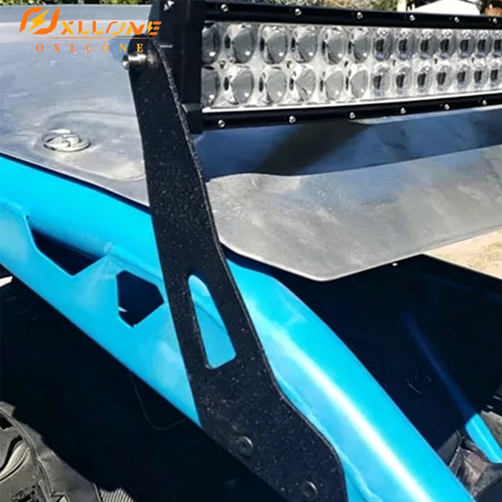 FOR Can-Am Maverick X3 2017-2026 2025 2024 2023 The 50-Inch LED Light Bar Mounting Bracket Under the Roof With Stock Roll Cage