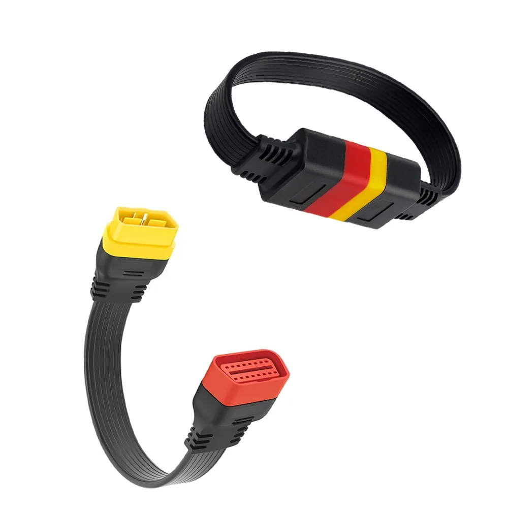 

OBD2 OBDII Extension Cable Male to Female Connector for ELM327 Launch Thinkdiag Adapter Unbendable 16Pin Diagnostic Tool