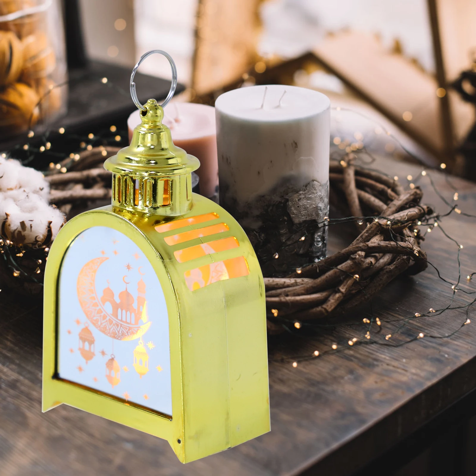 

Ramadan Lantern Decorative Small Festival Lights Eid Hanging Lamp For Home Party Decoration Operated Mini Lantern