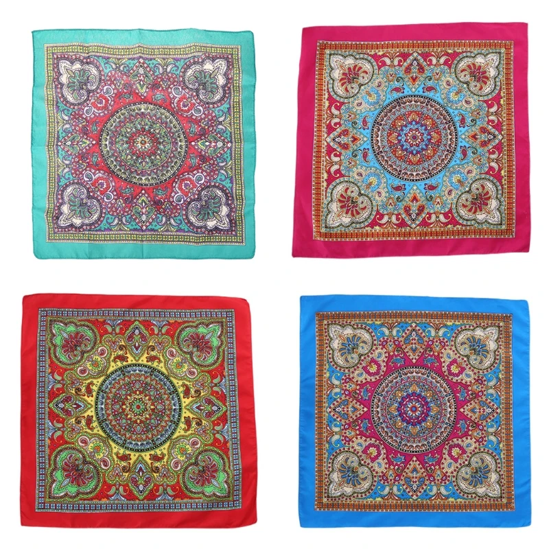 Hip Hop Cotton Multi-Purpose Bandana Square Scarf Colorful Paisley Headband Wrap