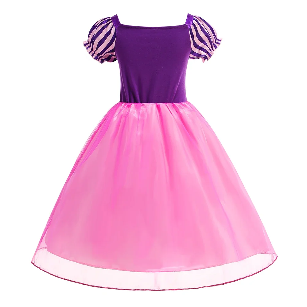 Mädchen Rapunzel Kleid Tangled Prinzessin Kostüm Halloween Geburtstag Karneval Party Vestido Kinder Geburtstagskleid – Detail 7