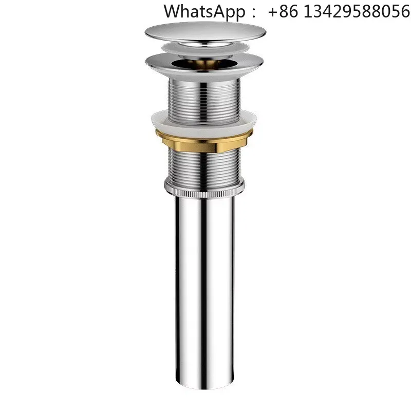 

Weihao Chrome Basin Drain Rotating Basin Waste Drainer Pop up Extension Tube Brass Sink Drain Bathroom