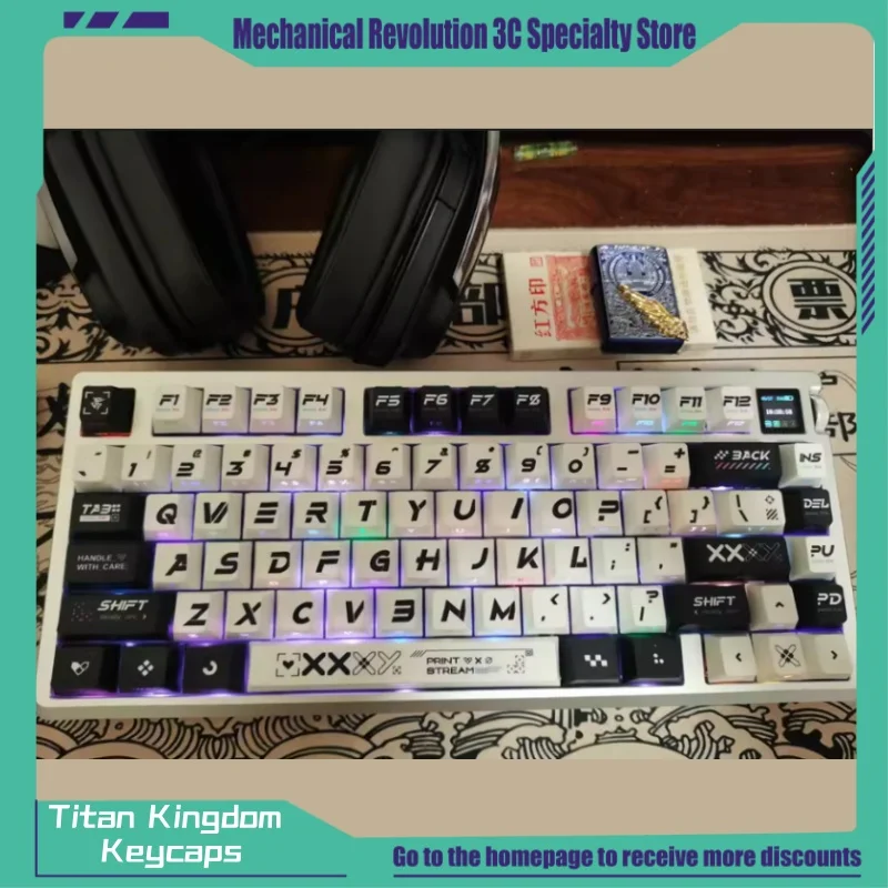 150 Key Titan Kingdom Keycaps Csgo Series Printed Collection Dream Theme Keycaps Pbt Cherry Profile Key caps Thermal Sublimation