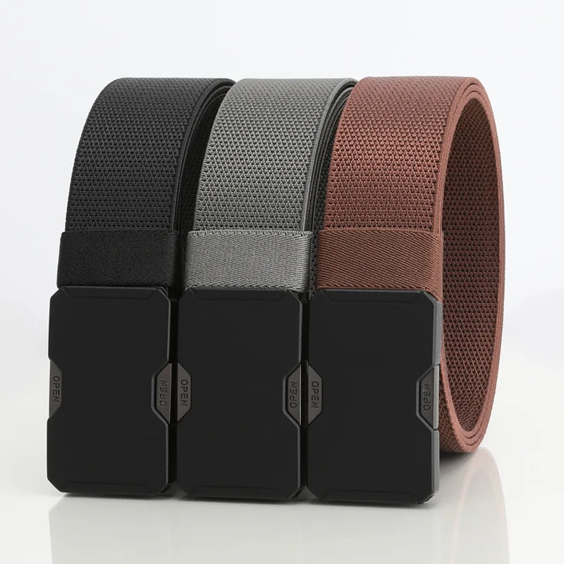 Elastic waistband, free sampling, mid to high end business formal men's belt