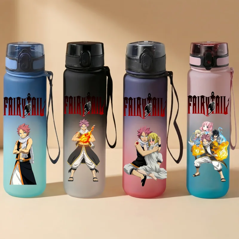 

Fairy Tail Anime Water Cup Leak-proof with Rope Large Capacity Drinking Bottle for Boys and Girls Gift Drinking Kettle