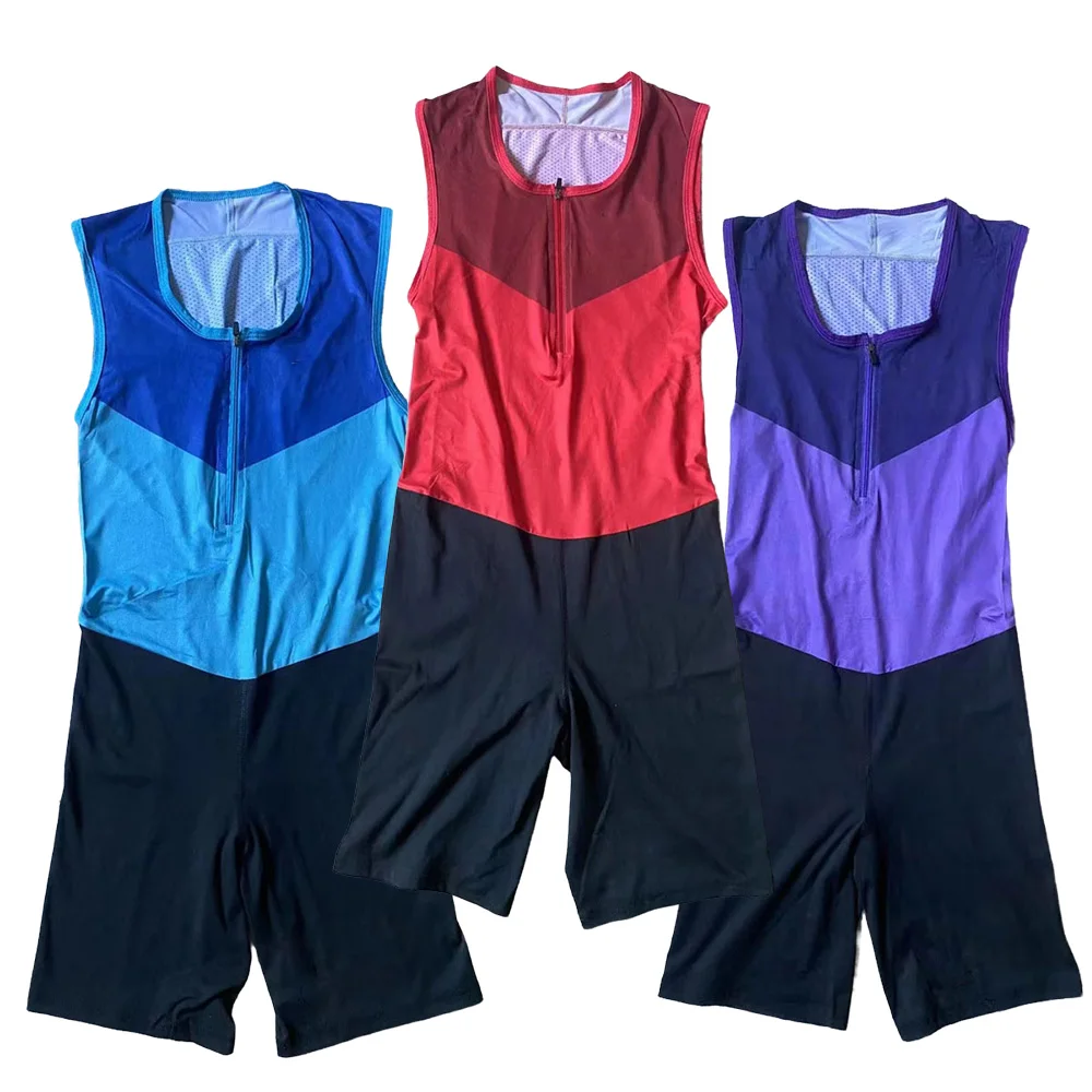 

Men Track and Field Suit Marathon T-shirt Man Elite Leggings Fast Running Speedsuit Sports Shorts Middle Pants One-piece Suit