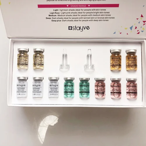 Imagen 2 del producto Korea Stayve 8ml BB Cream Kit de ampolla brillante crema de base hidratante hialurónica para hombres y mujeres belleza cuidado de la piel