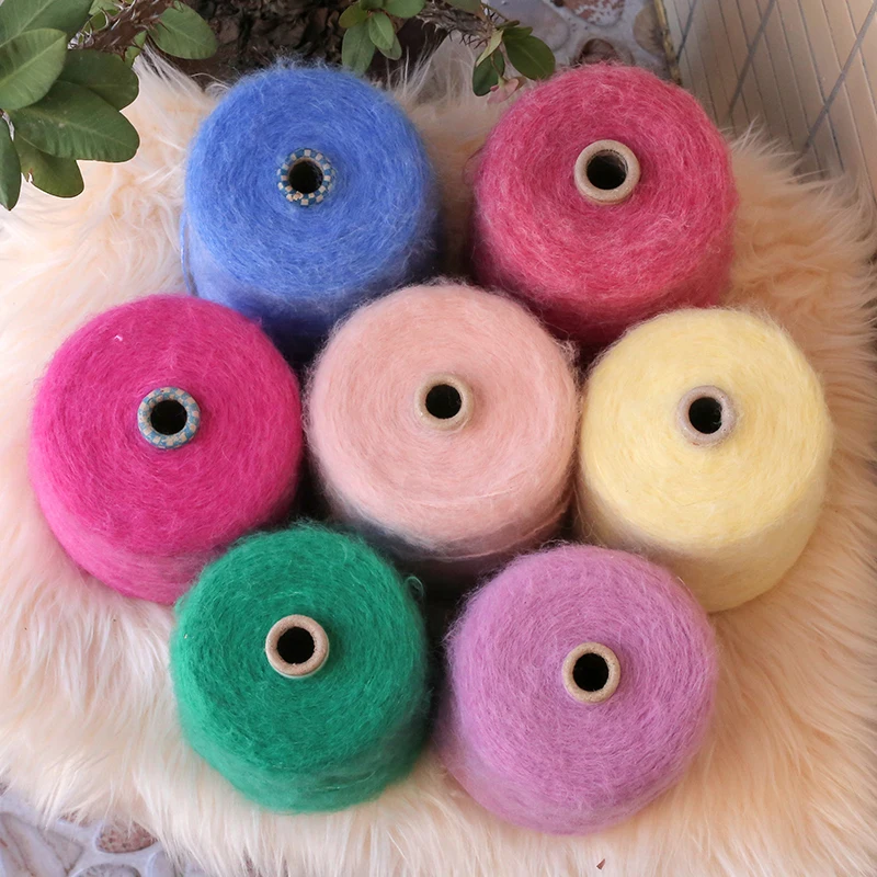 500g Super Soft Alpaca Long Plush Yarn Hand Knitting Wool Mohair Yarn Knit Fluff Crochet Baby Supersoft Sweater Scarf Thread