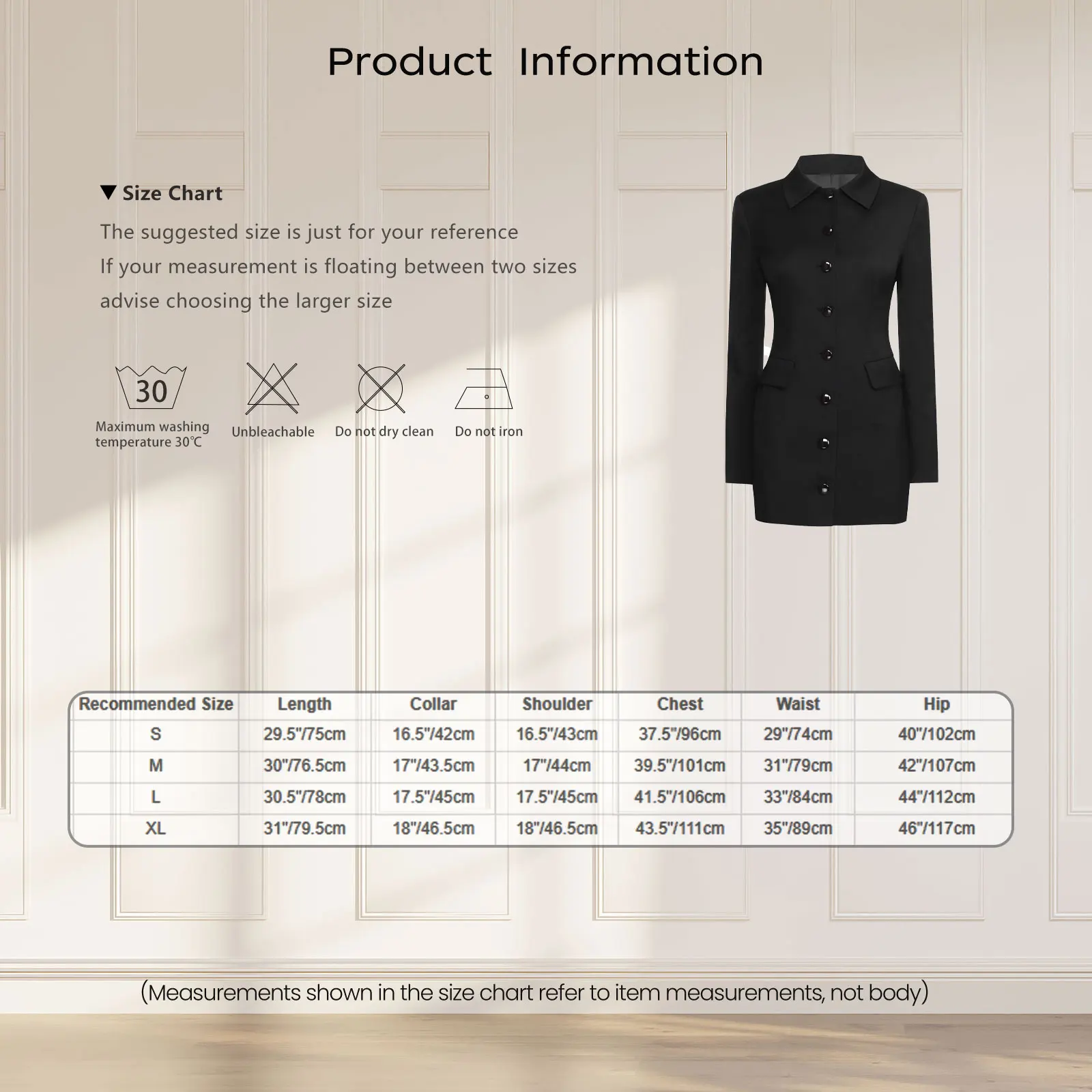 Abito da donna Communte Autunno Primavera Abbigliamento donna Risvolto Mini abito sottile Abito da giacca da ufficio Abito da donna abbottonato nero Mujer